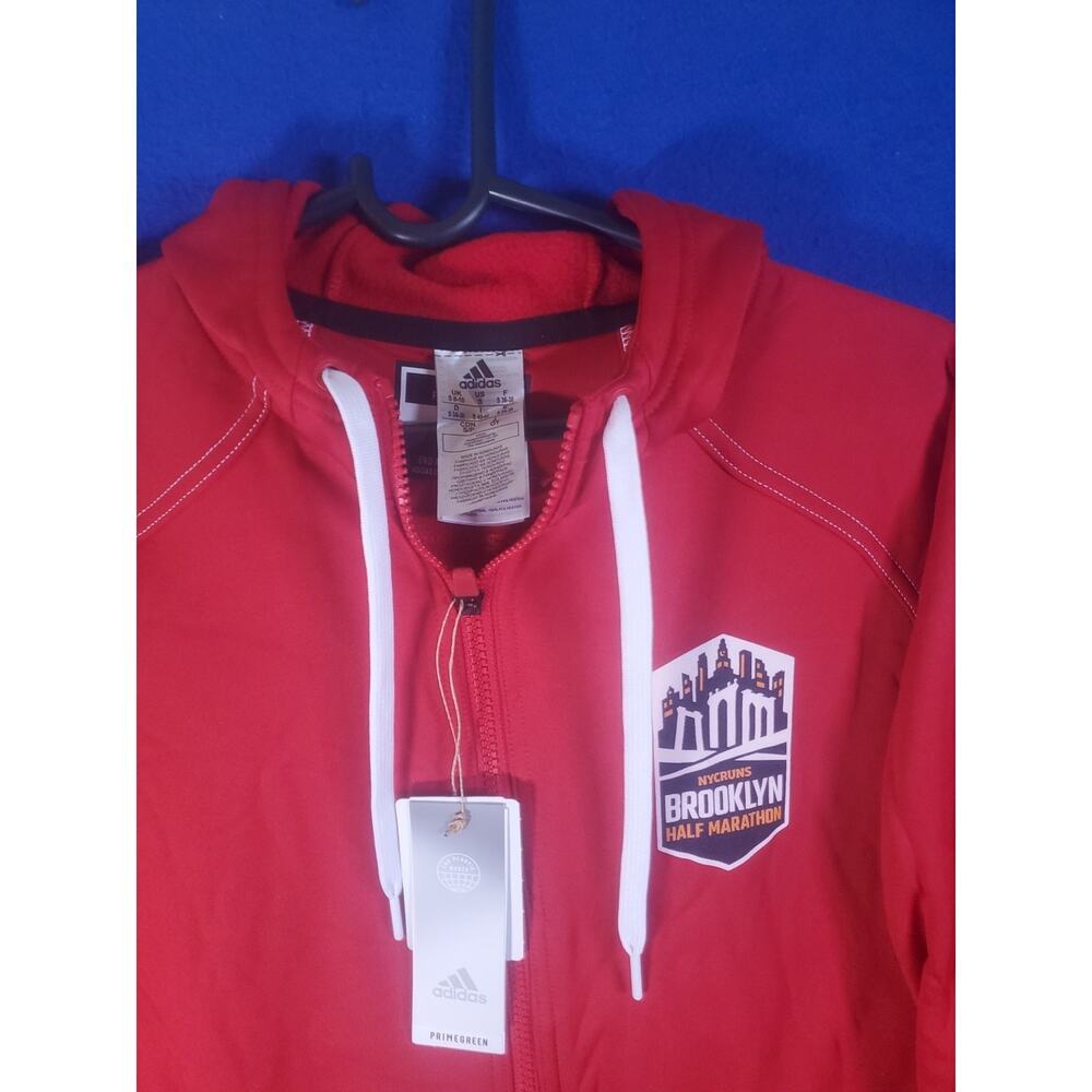 NWT Adidas Men's Small Stadium Sustainability Hoodie NYC BROOKLYN HALF MARATHON - Picture 12 of 16